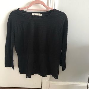 Cute long sleeve black tee
